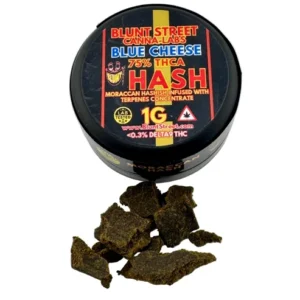 Blue Cheese 75% THCA Moroccan Brick Hash | Aged Reserve | CDT Infused