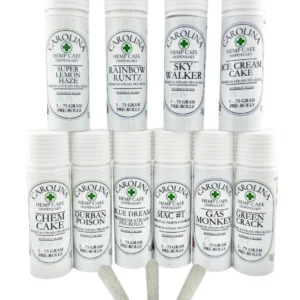 Premium THCA pre-rolls 3ct pack with strain-specific options