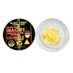 MAC 1 THCA concentrate 96.3% Miracle Alien Cookies crumble